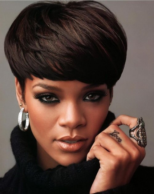 Rihanna Short Hairstyles Pictures